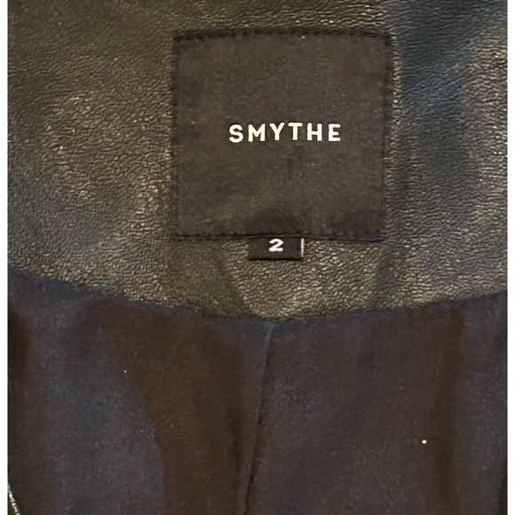 Smythe Kimono style black leather jacket/blazer in Sz 2 - Picture 7 of 10